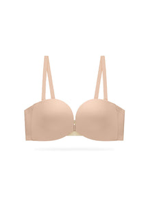 LIKEWILLOW フロントホック ストラップレスブラ ズレ防止