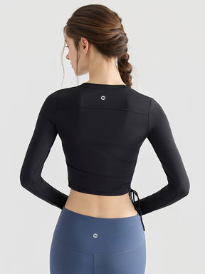 初秋 サイド ドローストリング 長袖