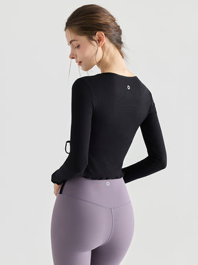 フリルカフス 速乾 羽織り ヨガトップ