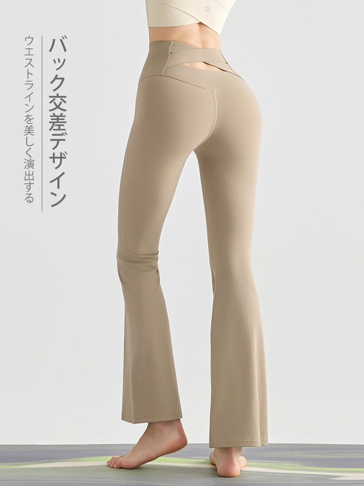 『新色追加』バック交差　フレアレギンス