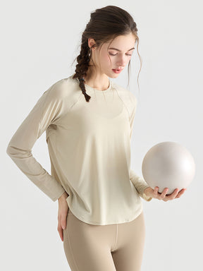 メッシュ切り替え 長袖シャツ