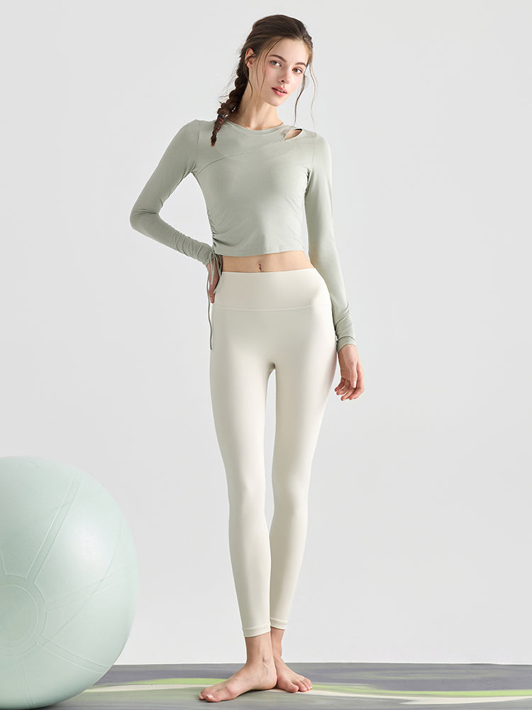 初秋 サイド ドローストリング 長袖