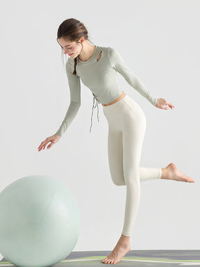 初秋 サイド ドローストリング 長袖