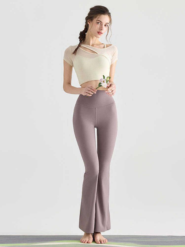 『新色追加』バック交差　フレアレギンス