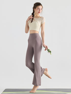 『新色追加』バック交差　フレアレギンス