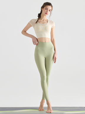 ハイウェスト 美脚 レギンス