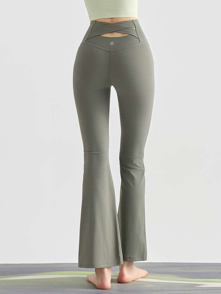 『新色追加』バック交差　フレアレギンス