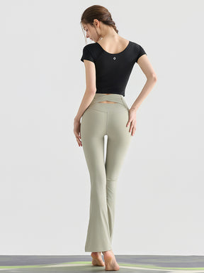 『新色追加』バック交差　フレアレギンス