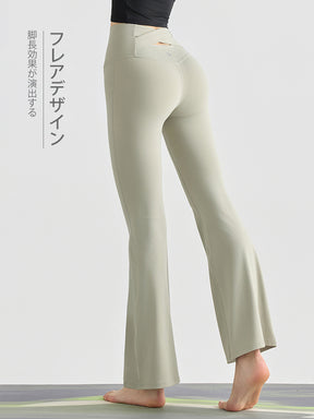 『新色追加』バック交差　フレアレギンス