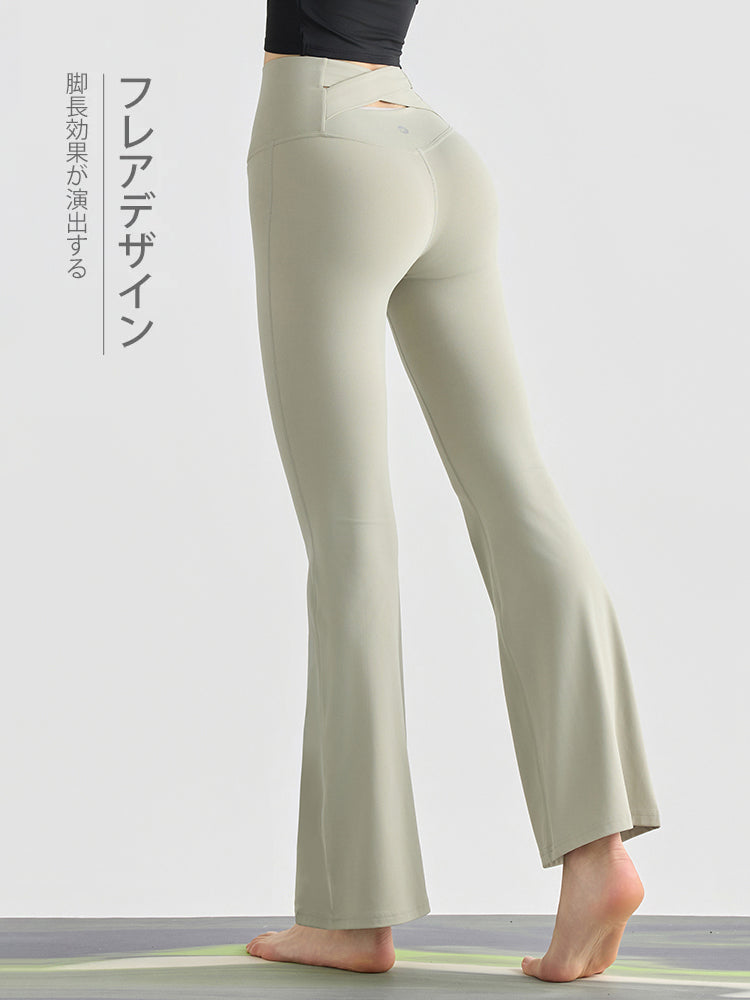 『新色追加』バック交差　フレアレギンス