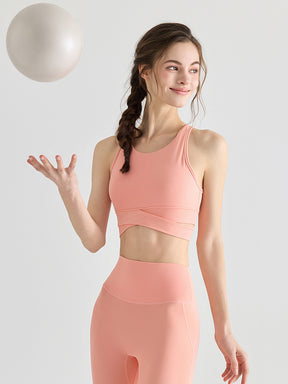 LYCRA®背中開き スポーツブラ ハイサポート