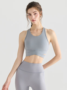 LYCRA®背中開き スポーツブラ ハイサポート