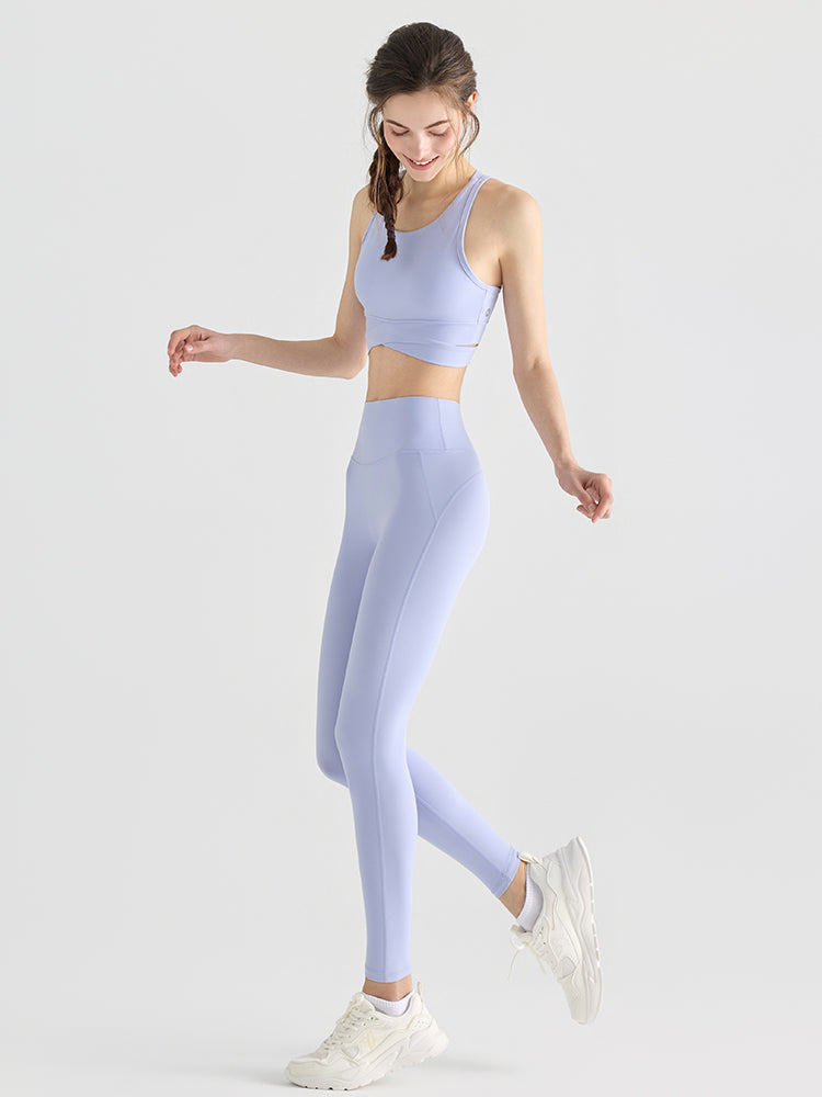 LYCRA®背中開き スポーツブラ ハイサポート