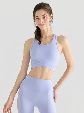 LYCRA®背中開き スポーツブラ ハイサポート