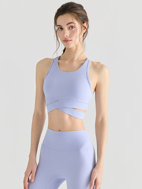 LYCRA®背中開き スポーツブラ ハイサポート