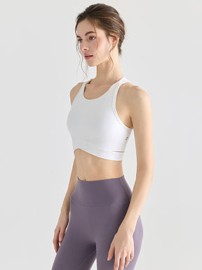 LYCRA®背中開き スポーツブラ ハイサポート