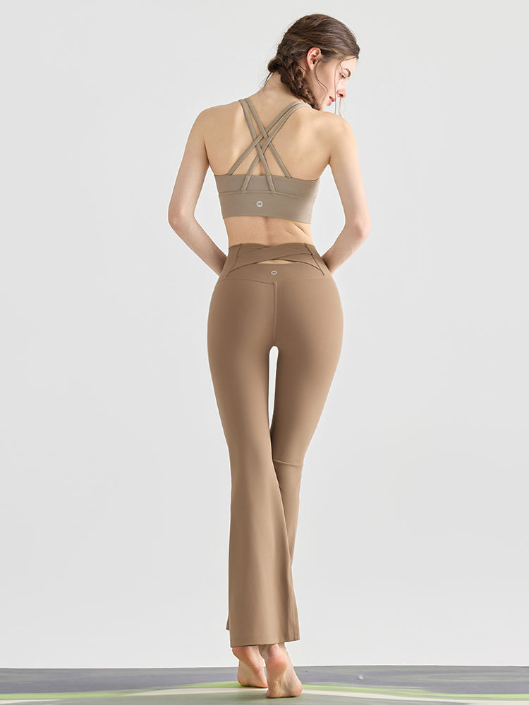 『新色追加』バック交差　フレアレギンス