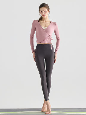 フリルカフス 速乾 羽織り ヨガトップ