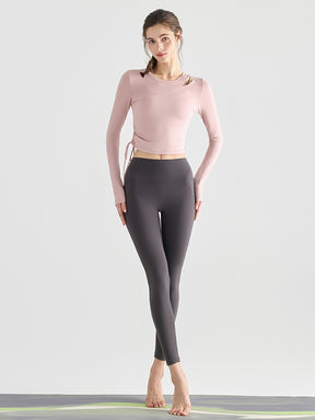 初秋 サイド ドローストリング 長袖