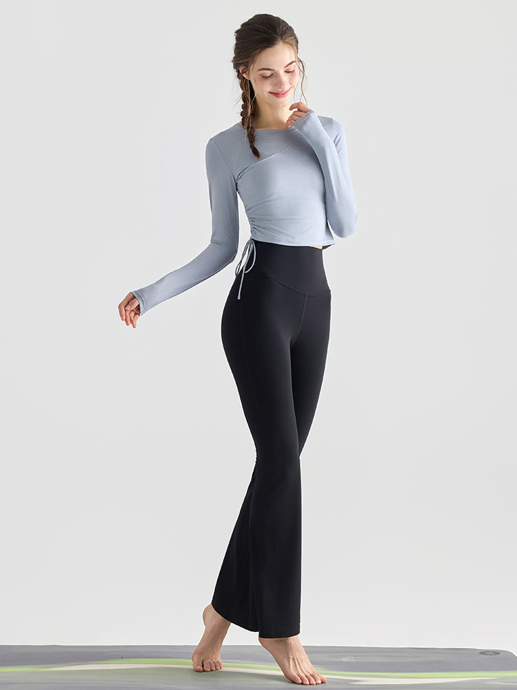 初秋 サイド ドローストリング 長袖