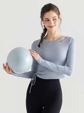 初秋 サイド ドローストリング 長袖