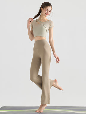 『新色追加』バック交差　フレアレギンス