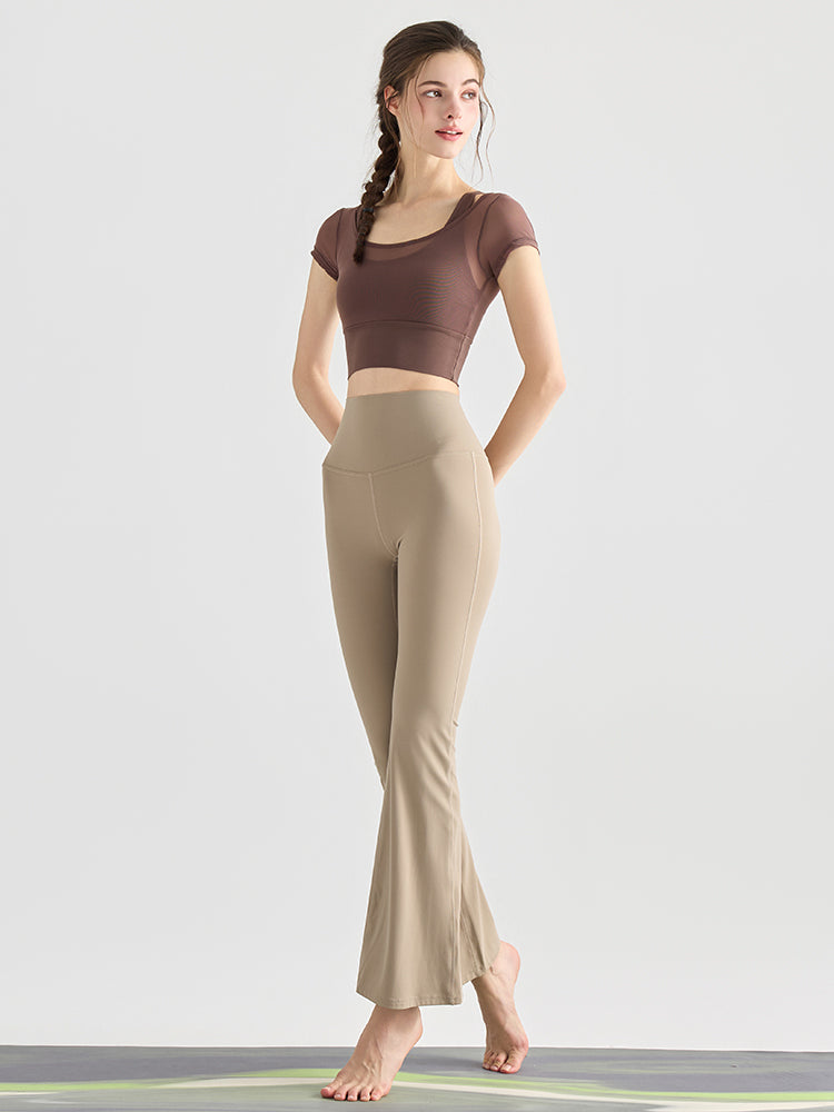 『新色追加』バック交差　フレアレギンス