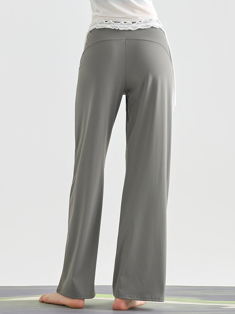 レース ワイトパンツ ヒップアップ