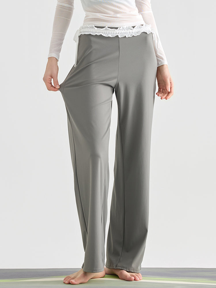 レース ワイトパンツ ヒップアップ