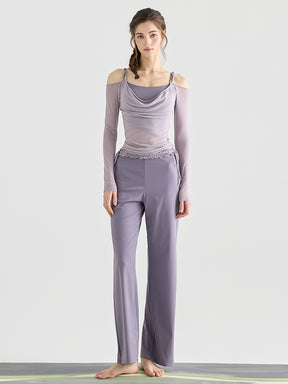 レース ワイトパンツ ヒップアップ