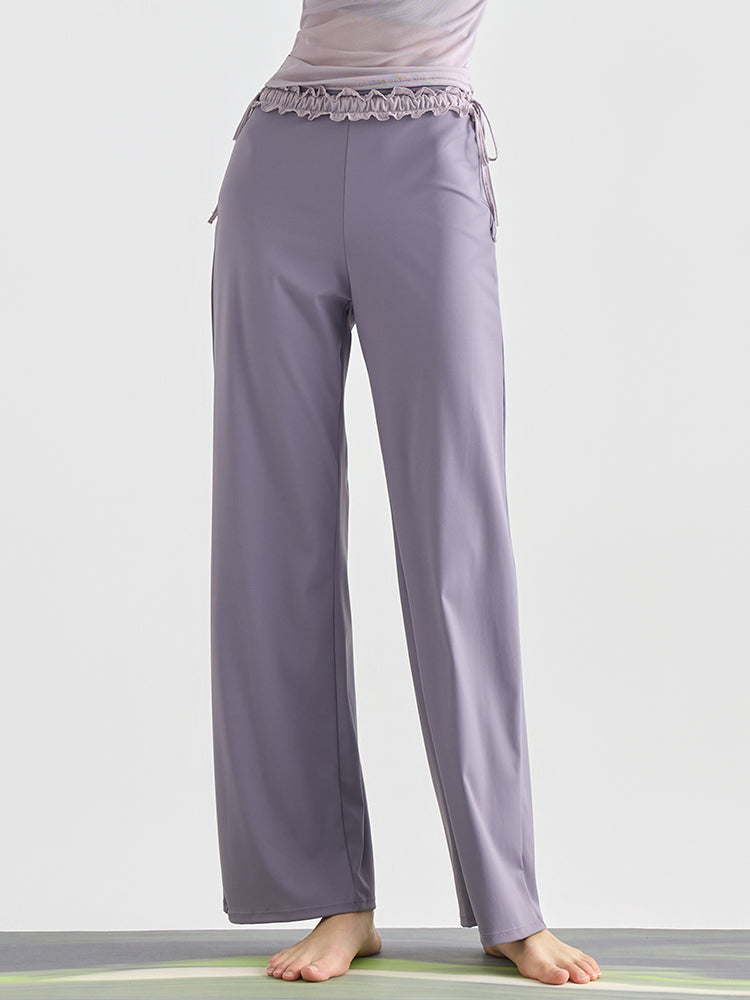 レース ワイトパンツ ヒップアップ