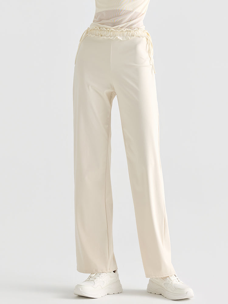 レース ワイトパンツ ヒップアップ