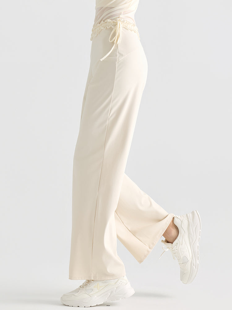 レース ワイトパンツ ヒップアップ