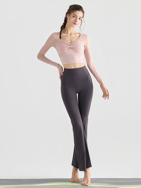 メッシュ切り替え レイヤード ロングスリーブ バッド付き