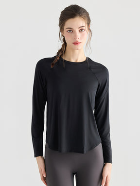 メッシュ切り替え 長袖シャツ