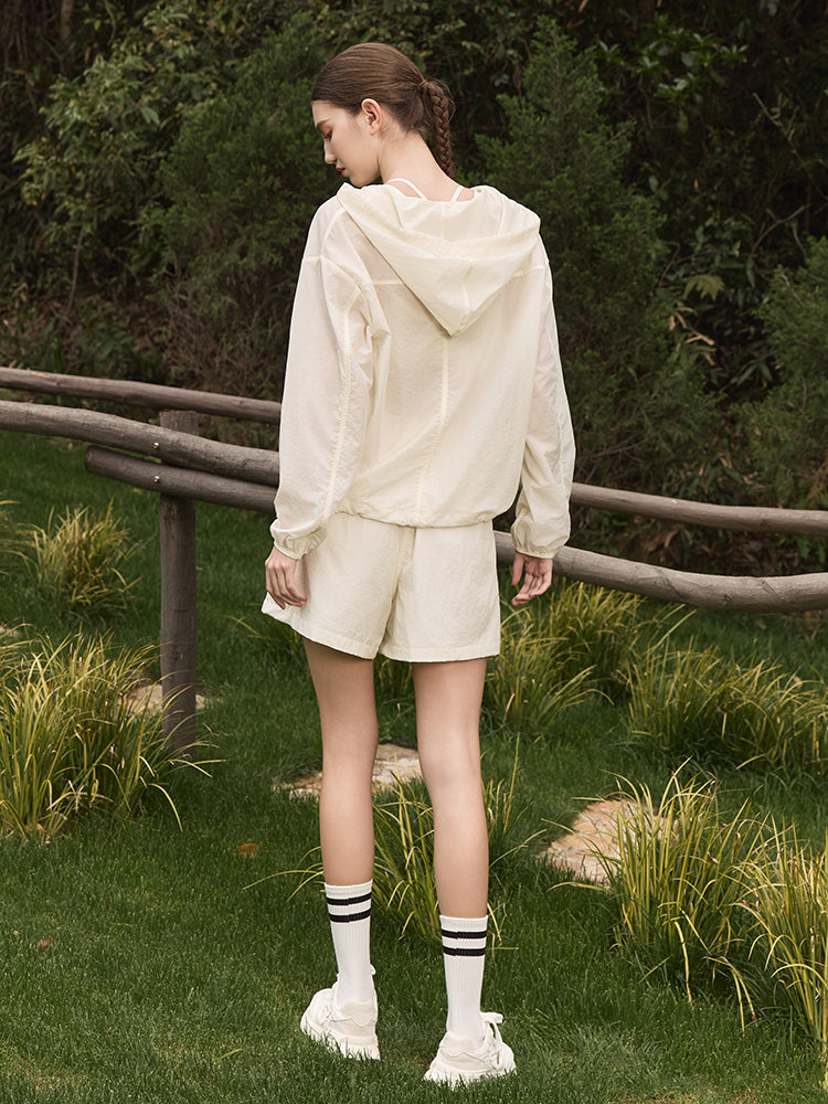 薄手 UVカット ゆったり ショートパンツ ポケット付き