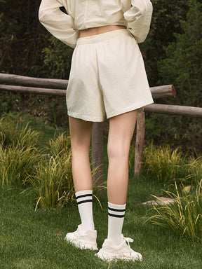 薄手 UVカット ゆったり ショートパンツ ポケット付き