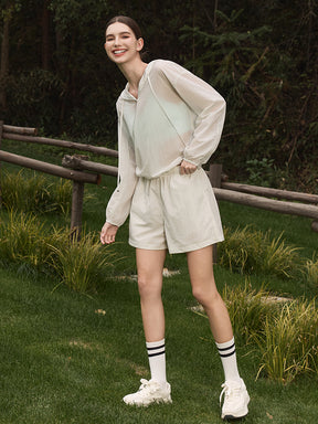 薄手 UVカット ゆったり ショートパンツ ポケット付き