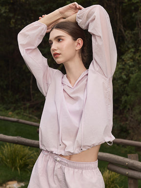 夏用 UVカット 軽量 ルーズフィット パーカー