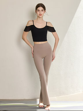 フリル オフショルダー パッド付き キャミソール