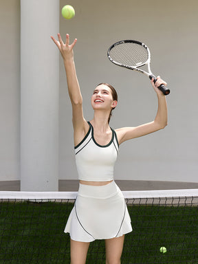 接触冷感 速乾 7A抗菌 テニススカート インナーパンツ付き