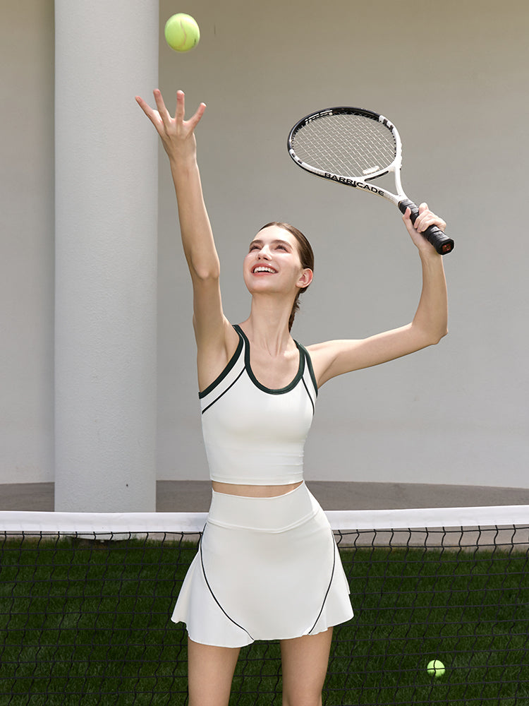 接触冷感 速乾 7A抗菌 テニススカート インナーパンツ付き