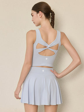 ツイストハイウエスト インナー付き テニススカート