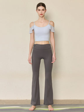 フリル オフショルダー パッド付き キャミソール