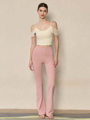 フリル オフショルダー パッド付き キャミソール