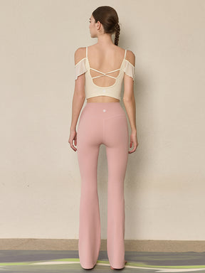 フリル オフショルダー パッド付き キャミソール