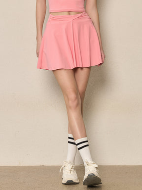 ツイストハイウエスト インナー付き テニススカート