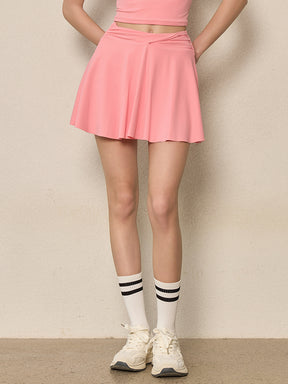 ツイストハイウエスト インナー付き テニススカート