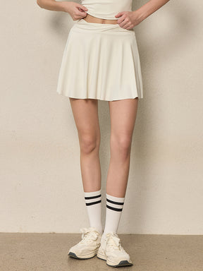 ツイストハイウエスト インナー付き テニススカート