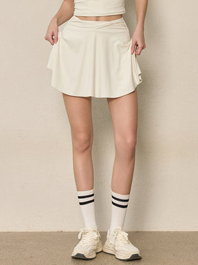 ツイストハイウエスト インナー付き テニススカート